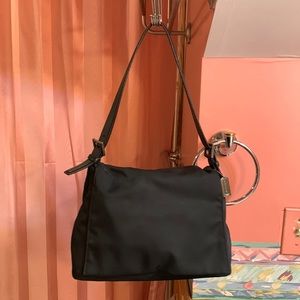 Coach Black Mercer Nylon Shoulder Bag